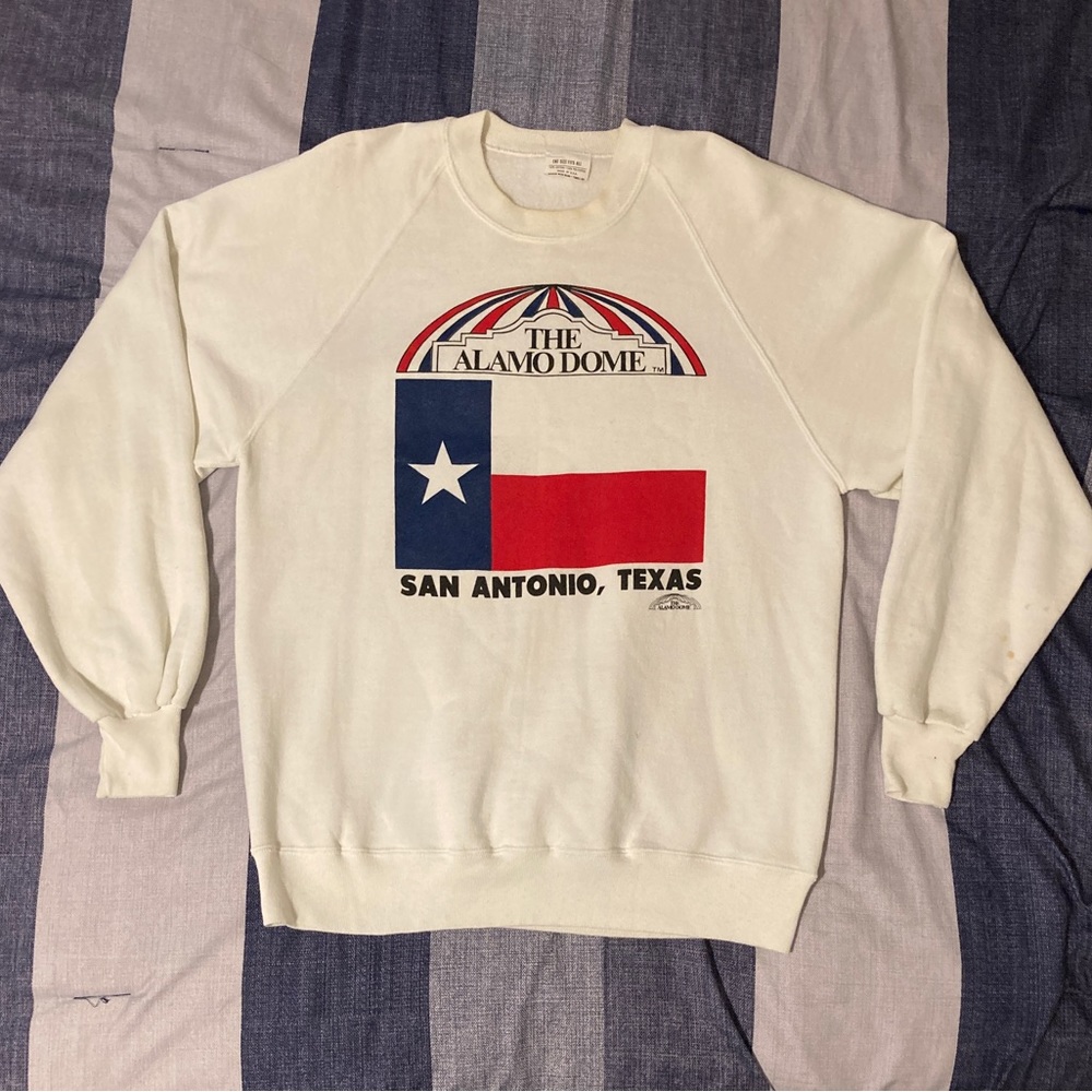 Rare Vtg 80’s Mens Unisex Alamodome Sweatshirt Sz L San Antonio